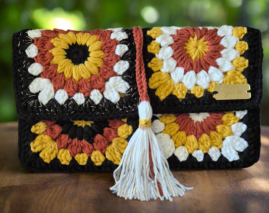 🌟 Pochette Bogolan crochet & wax 🌟