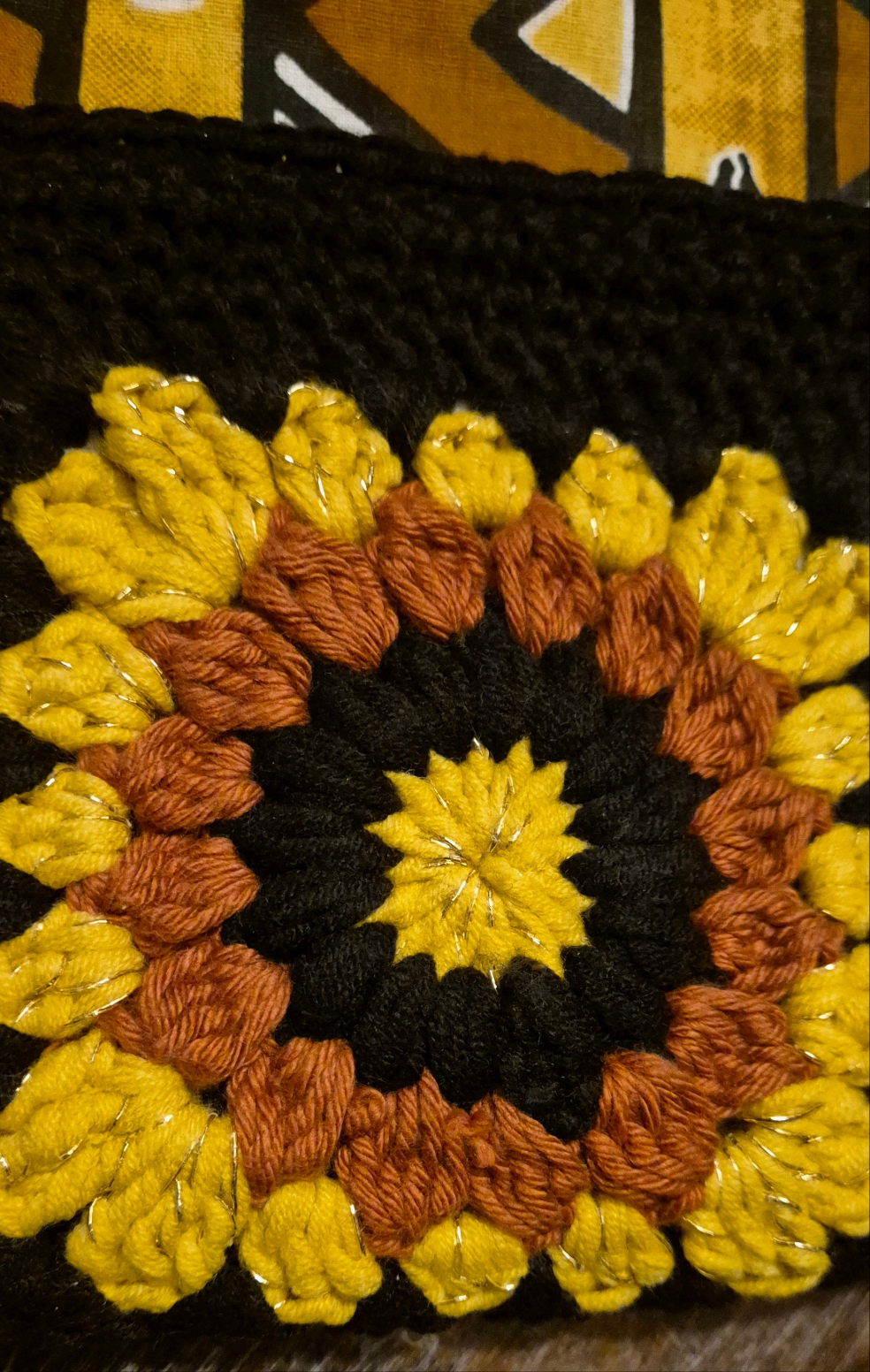 🌟 Pochette Bogolan crochet & wax  🌟