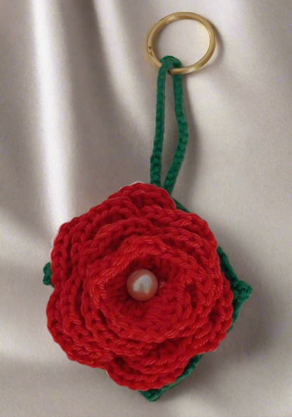 Porte-clés Roses couleurs unies