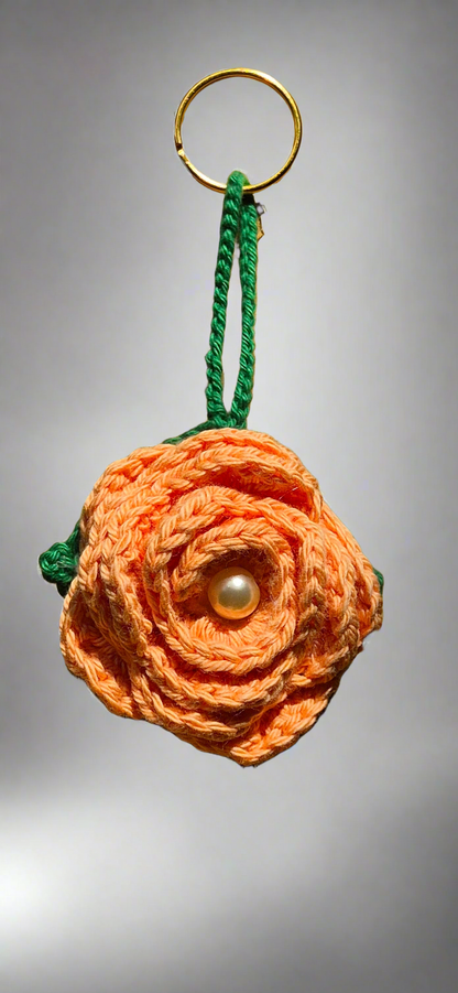 Porte-clés Roses couleurs unies