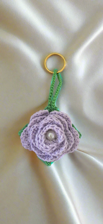 Porte-clés Roses couleurs unies