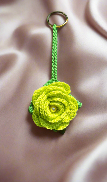 Porte-clés Roses couleurs unies