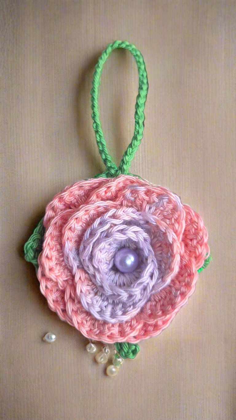 Porte-clé Roses dégradé de couleurs