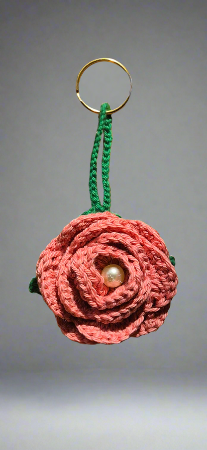 Porte-clés Roses couleurs unies