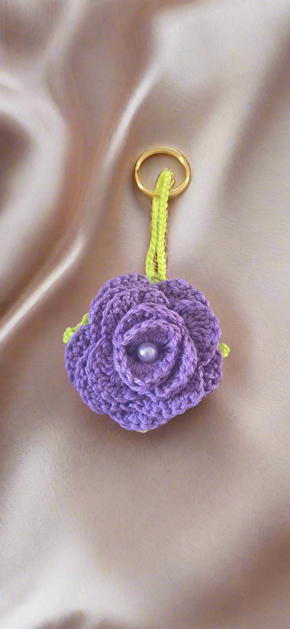 Porte-clés Roses couleurs unies