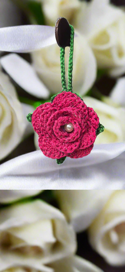 Porte-clés Roses couleurs unies