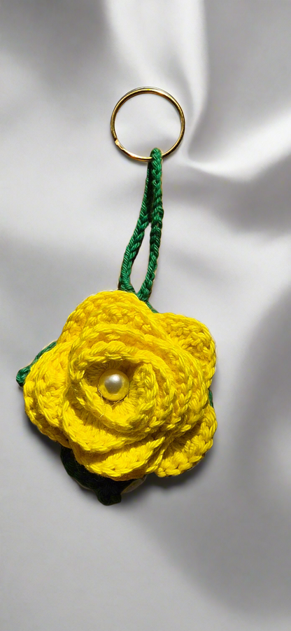 Porte-clés Roses couleurs unies