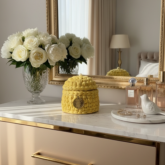 🧺 Panier à bijoux Jaune poussin