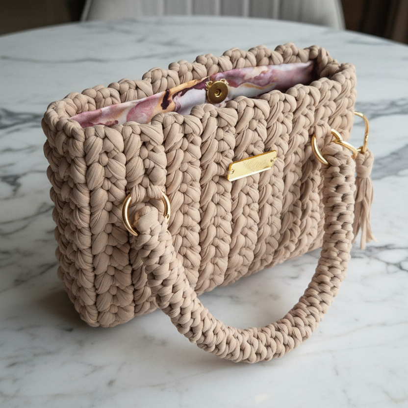 Sac ÉLYA Beige🤍 – Élégance douce & artisanale