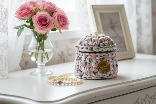 🧺 Panier à Bijoux Fleurs de printemps