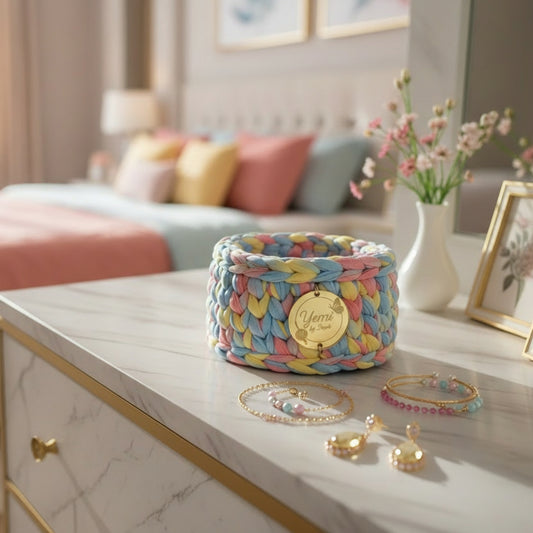 🧺 Panier à bijoux pastel