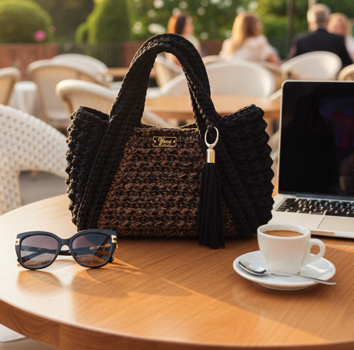 Sac Clara – Sac à main artisanal tressé chic grande capacité