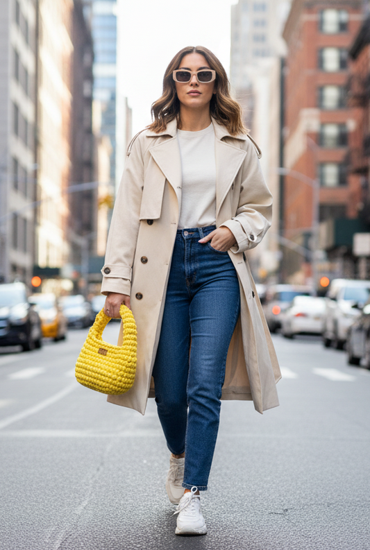 👜 Mini Egg Bag – Jaune Poussin