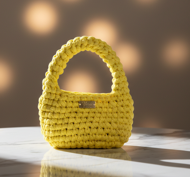 👜 Mini Egg Bag – Jaune Poussin